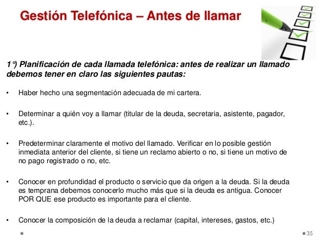Gestion De Cobranza Telefonica